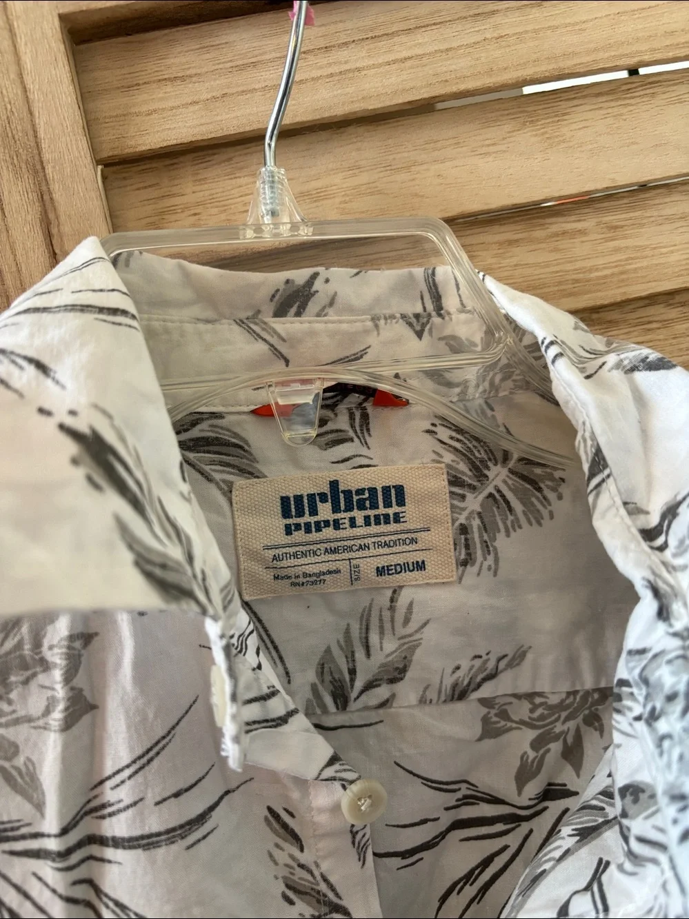 Boys urban pipeline White Short-Sleeve Button-Down Shirt with Gray Floral Print